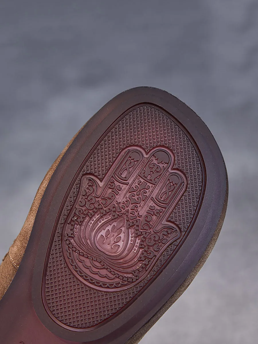 Women Spring Casual Genuine Leather Low Heel Shoes