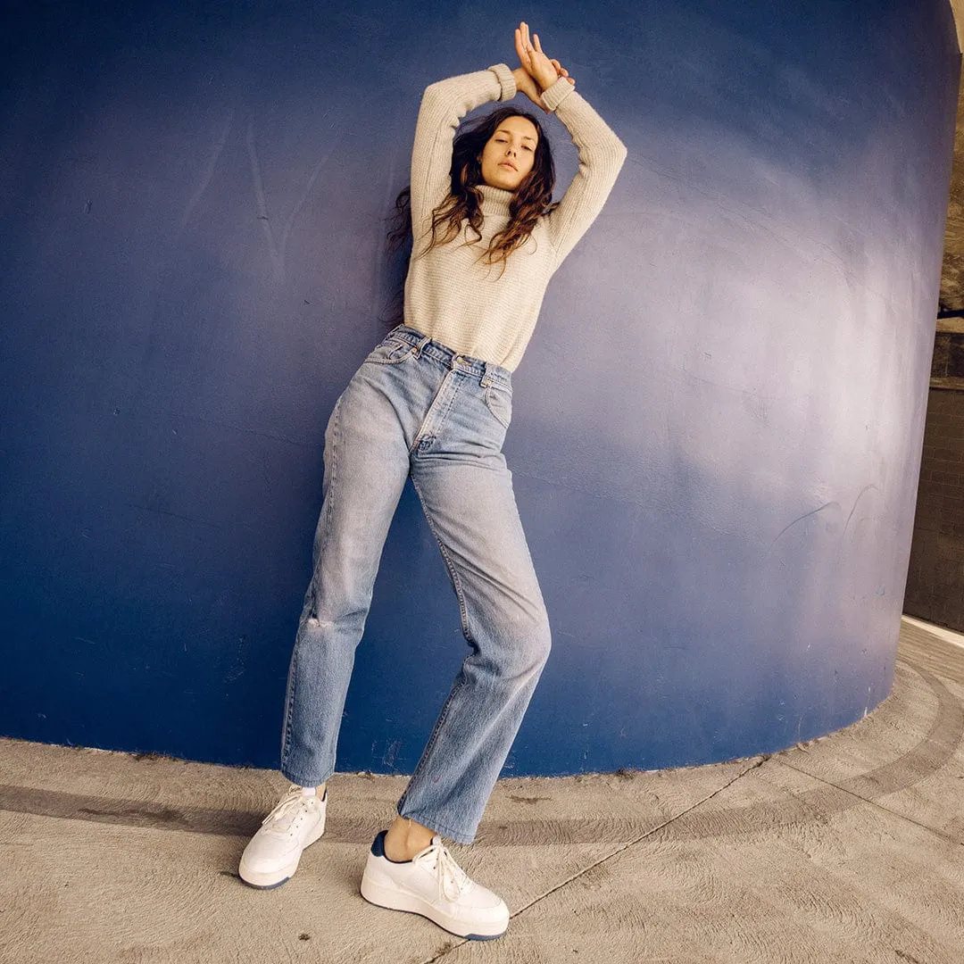 Womens - Cardinal Sneaker - White Navy