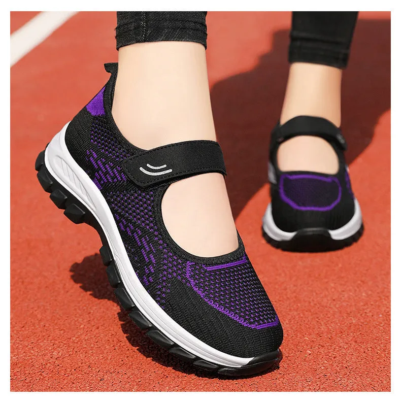 Women's Orthopedic Velcro Knit Shoes