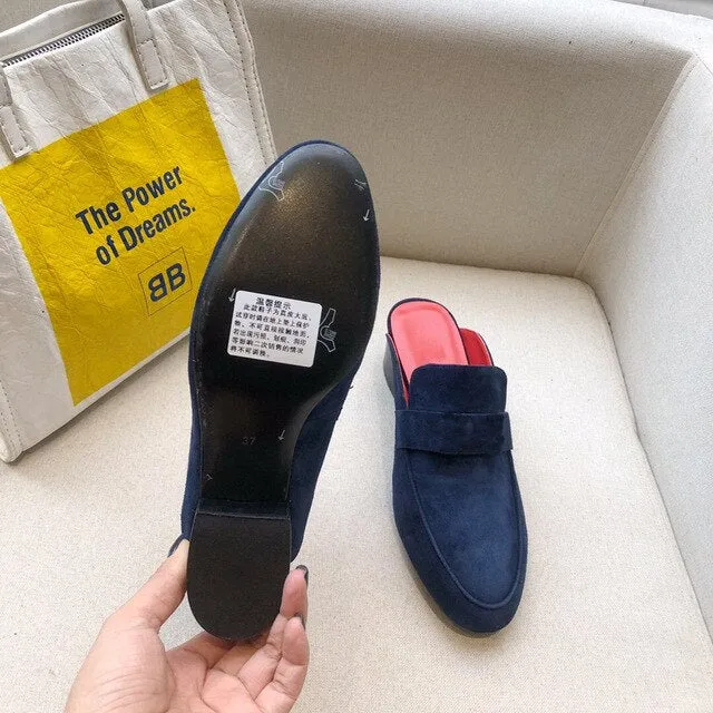 Women's Shoes Genuine Leather Flats Shoes For Woman Slip On Casual Shoes Top Quality Ins Fashion Shoes 34-41