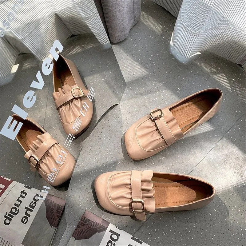 women's single shoes Mary Jane shoes loose Loafer