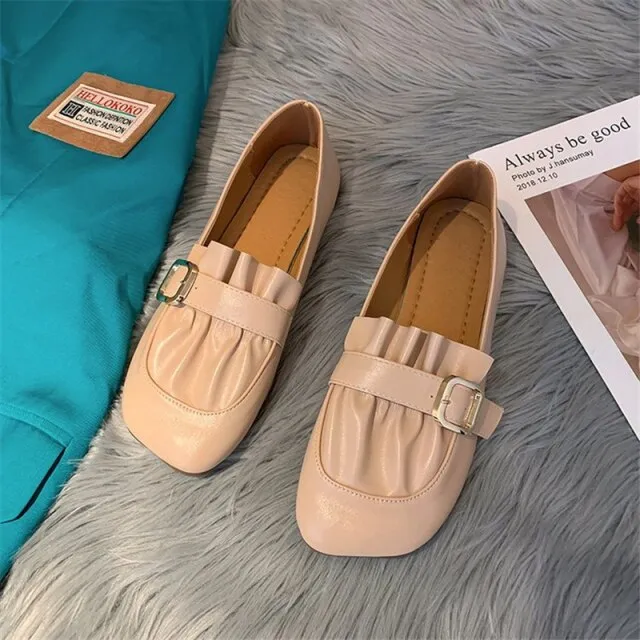women's single shoes Mary Jane shoes loose Loafer
