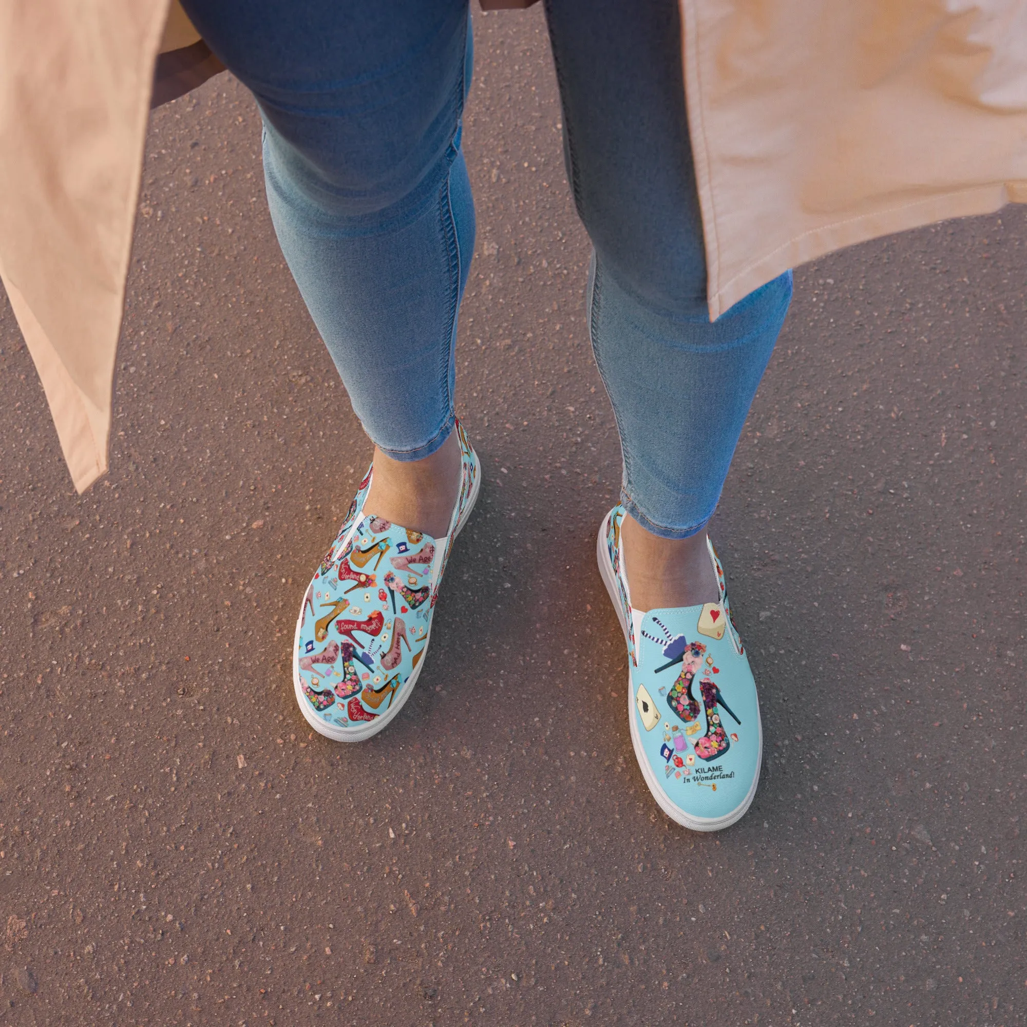 Women’s slip-on canvas shoes 'Wonderland'