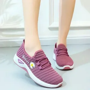 Women's True Fly Weaving Casual Sports Shoes - BreezeWalk Elegance