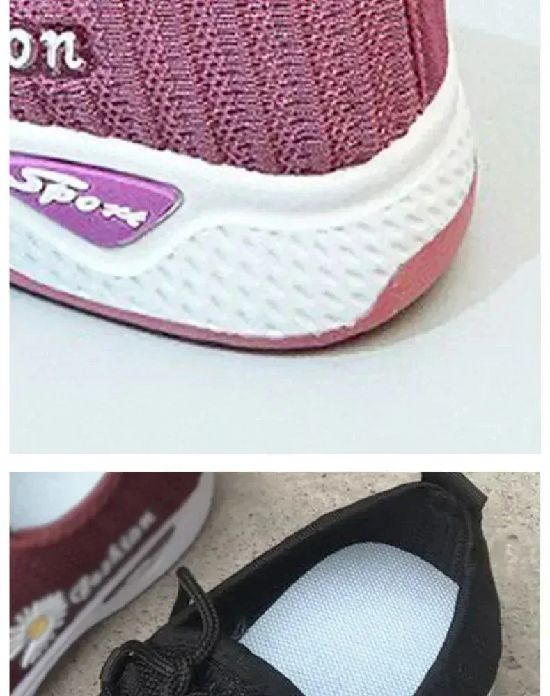 Women's True Fly Weaving Casual Sports Shoes - BreezeWalk Elegance