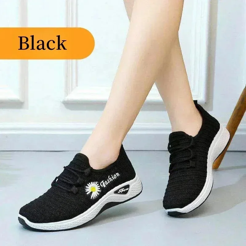 Women's True Fly Weaving Casual Sports Shoes - BreezeWalk Elegance