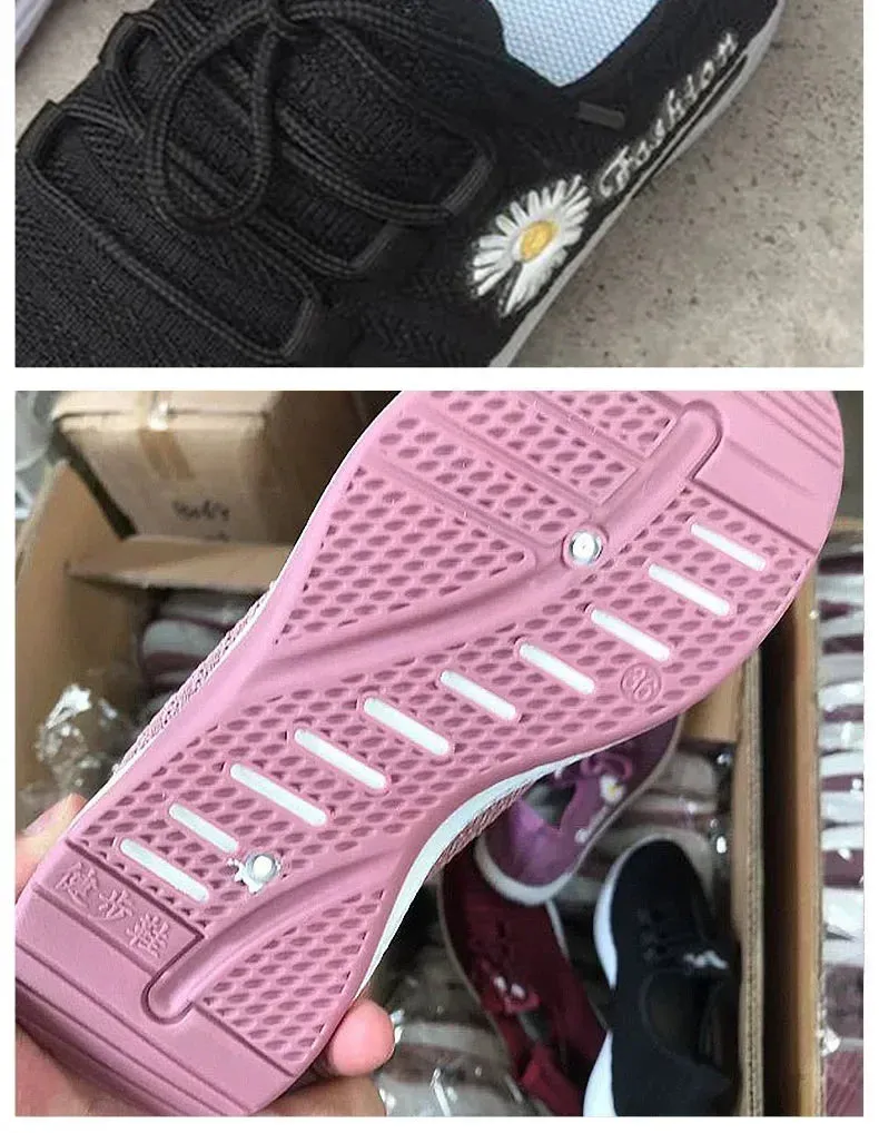 Women's True Fly Weaving Casual Sports Shoes - BreezeWalk Elegance