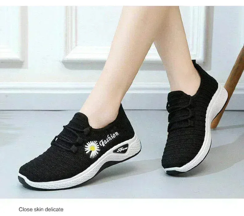 Women's True Fly Weaving Casual Sports Shoes - BreezeWalk Elegance