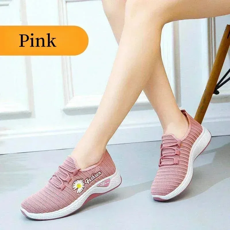 Women's True Fly Weaving Casual Sports Shoes - BreezeWalk Elegance