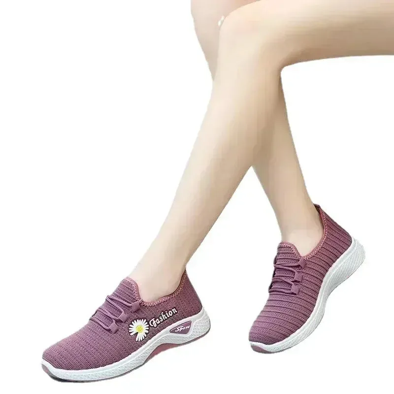 Women's True Fly Weaving Casual Sports Shoes - BreezeWalk Elegance