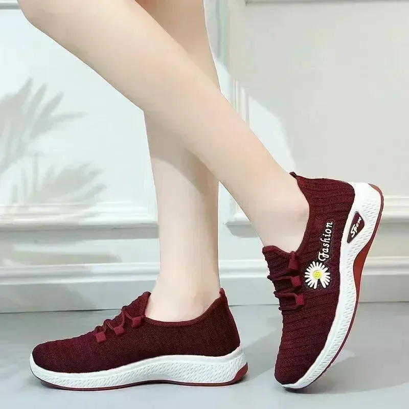 Women's True Fly Weaving Casual Sports Shoes - BreezeWalk Elegance