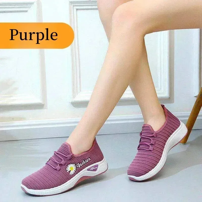 Women's True Fly Weaving Casual Sports Shoes - BreezeWalk Elegance