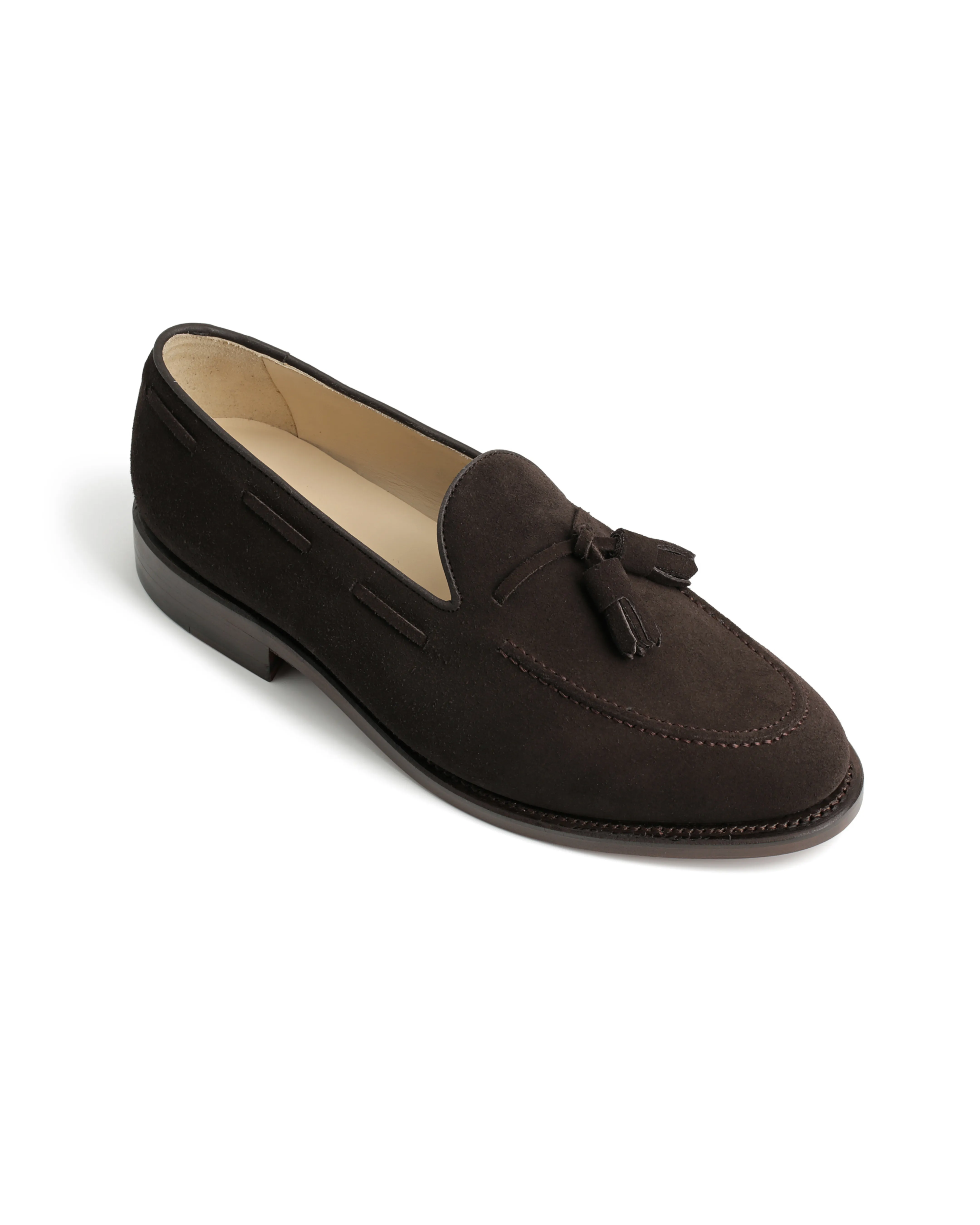 Yasiin Tassel Loafer - Brown Suede