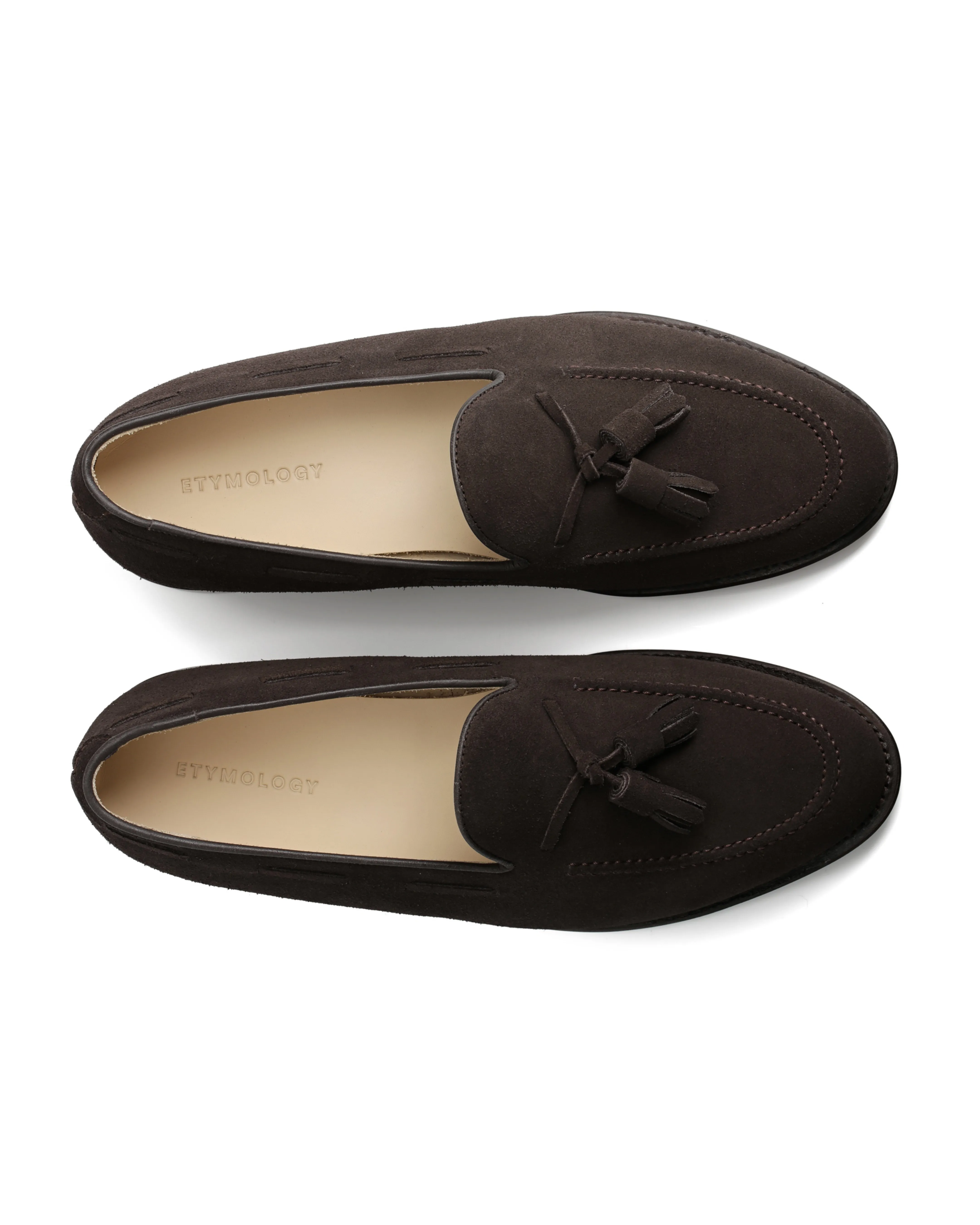 Yasiin Tassel Loafer - Brown Suede