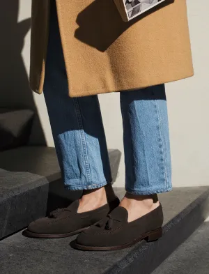 Yasiin Tassel Loafer - Brown Suede