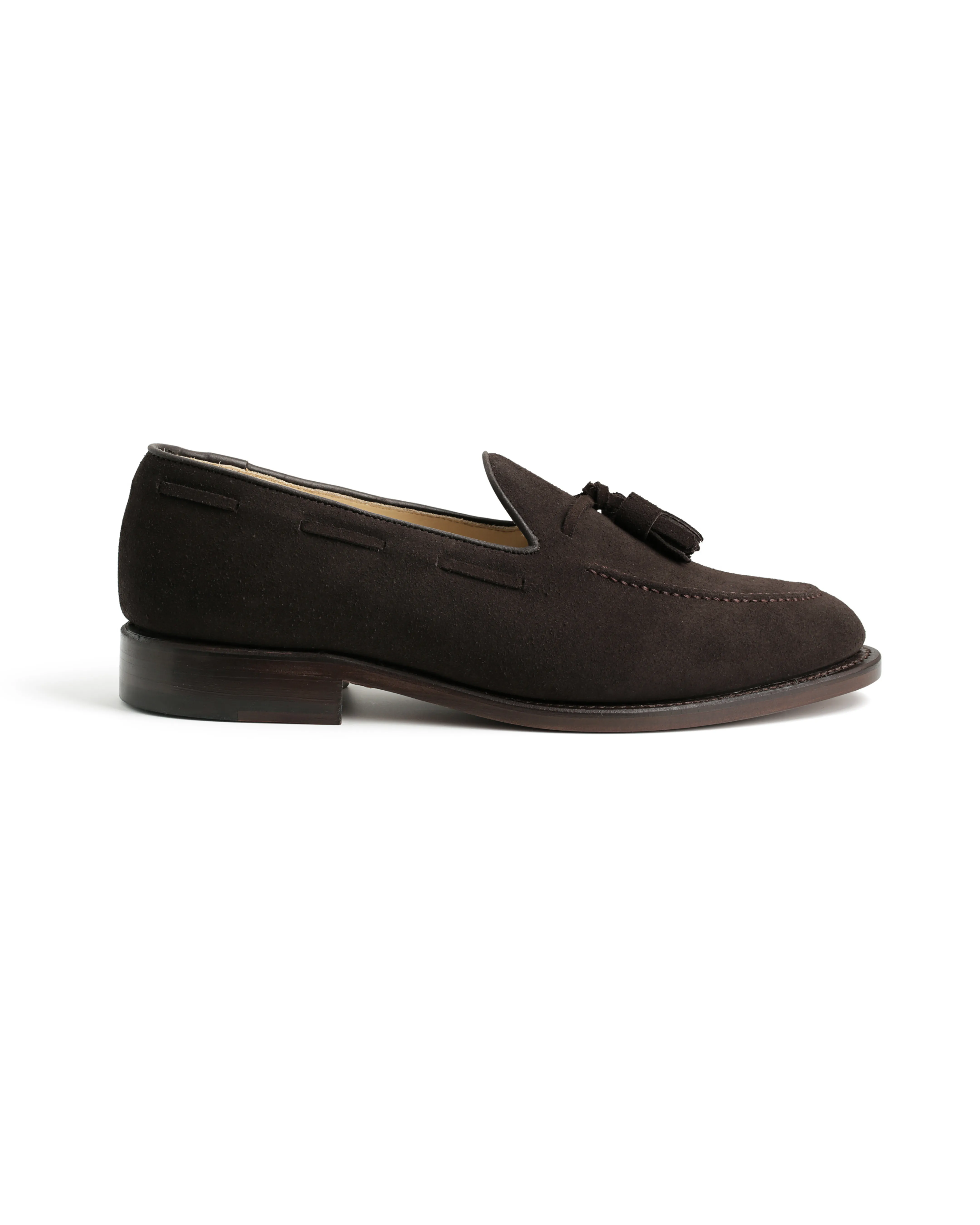 Yasiin Tassel Loafer - Brown Suede
