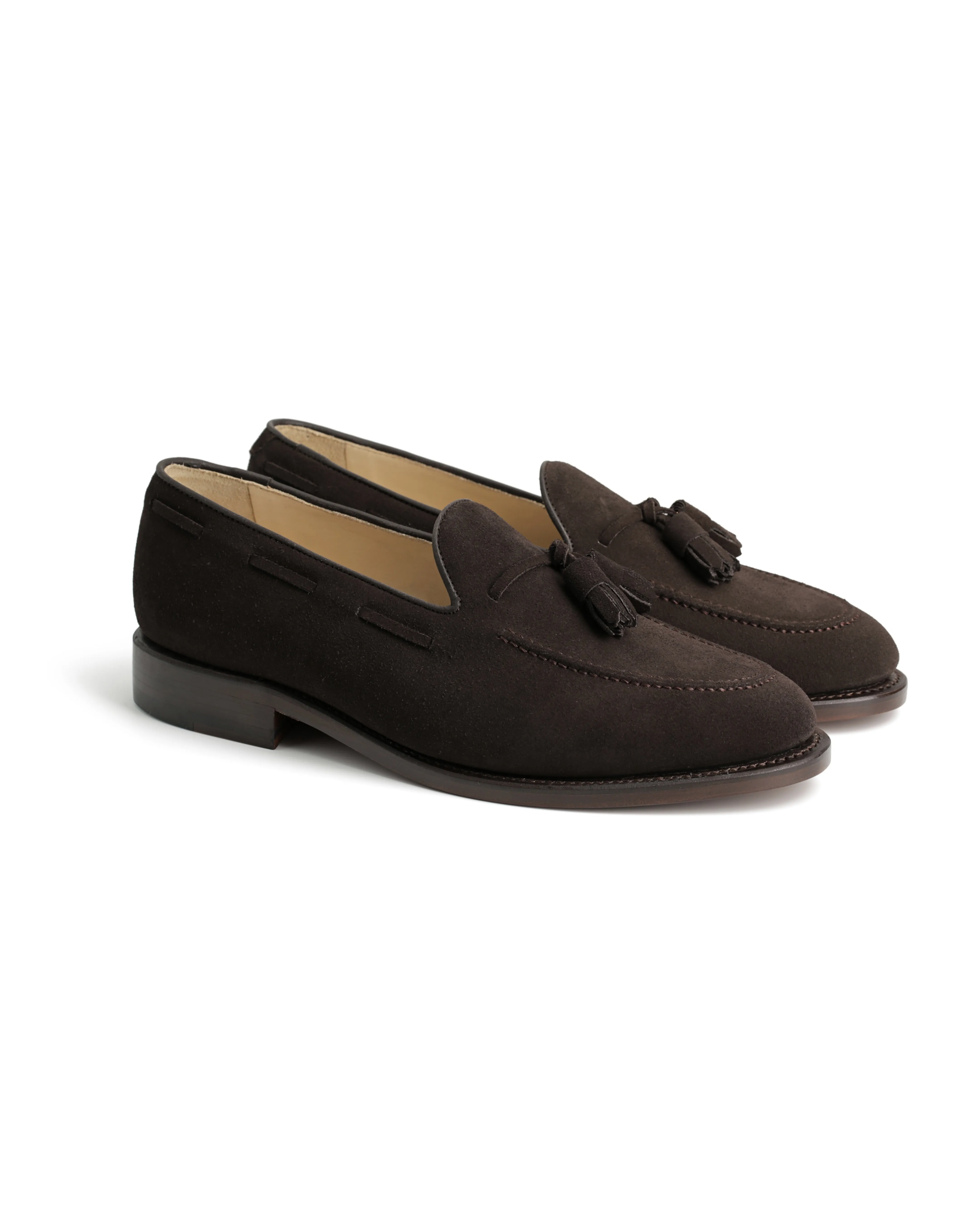 Yasiin Tassel Loafer - Brown Suede