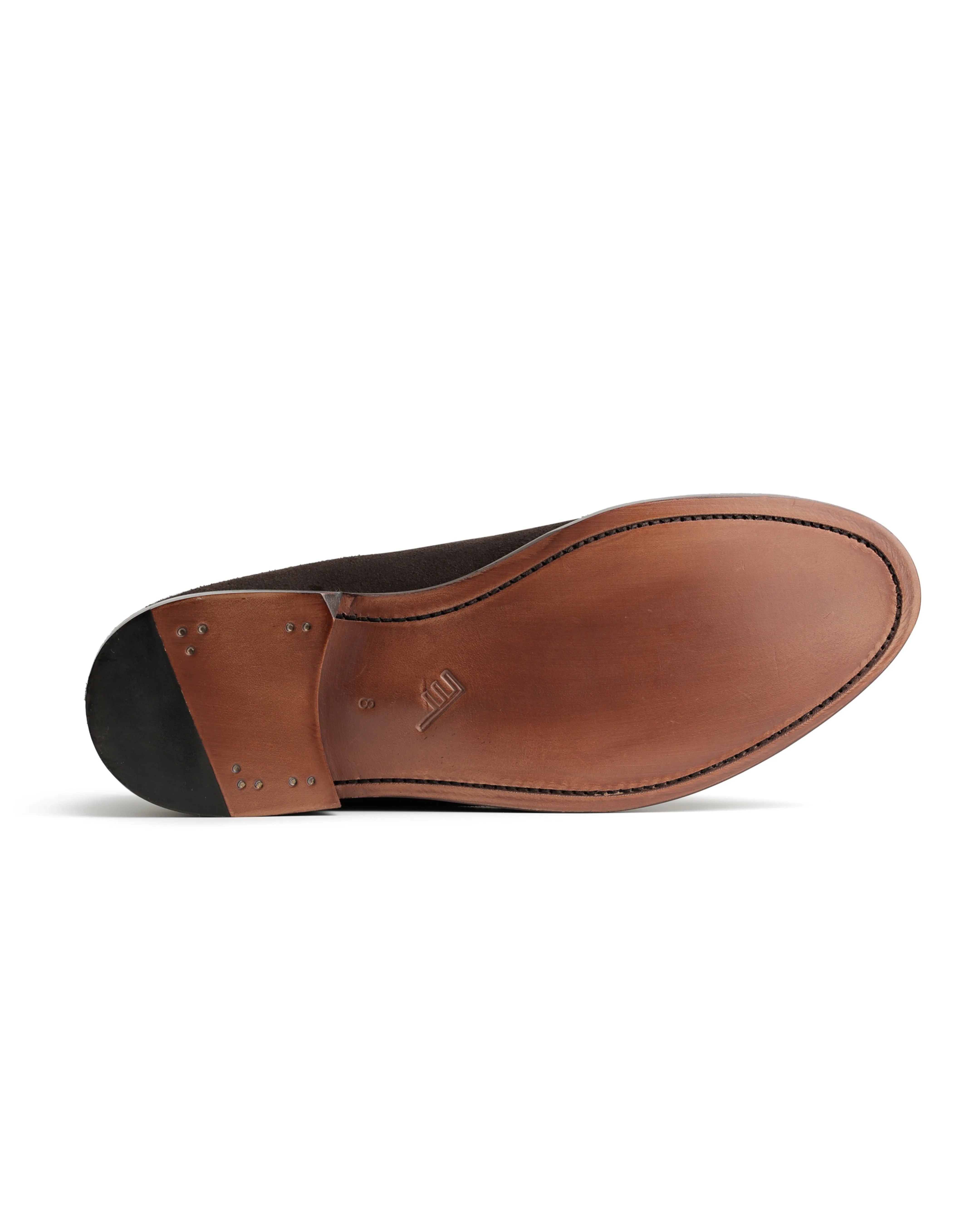 Yasiin Tassel Loafer - Brown Suede