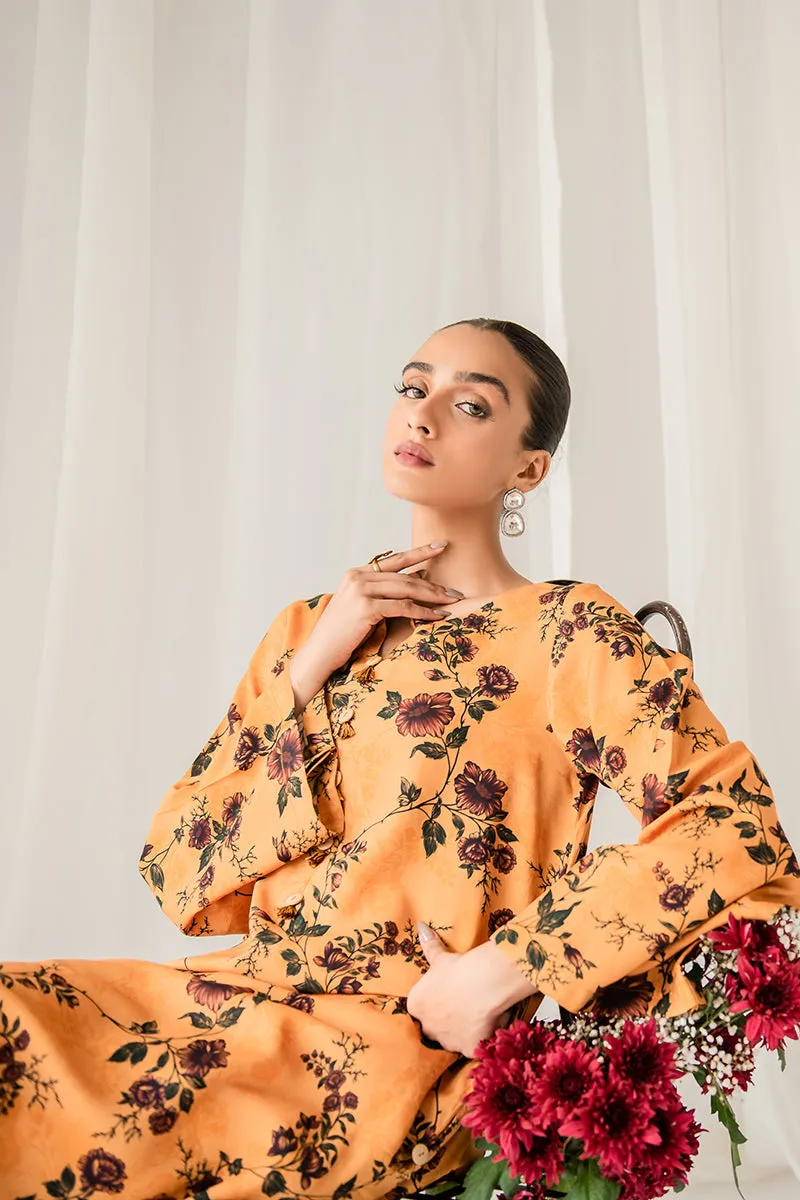 YELLOW JASMINE PRINTED LINEN SHIRT