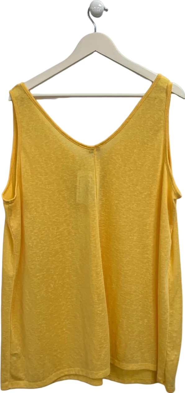 Yours Yellow Sleeveless Top UK 26-28
