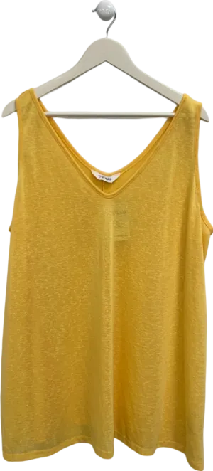 Yours Yellow Sleeveless Top UK 26-28