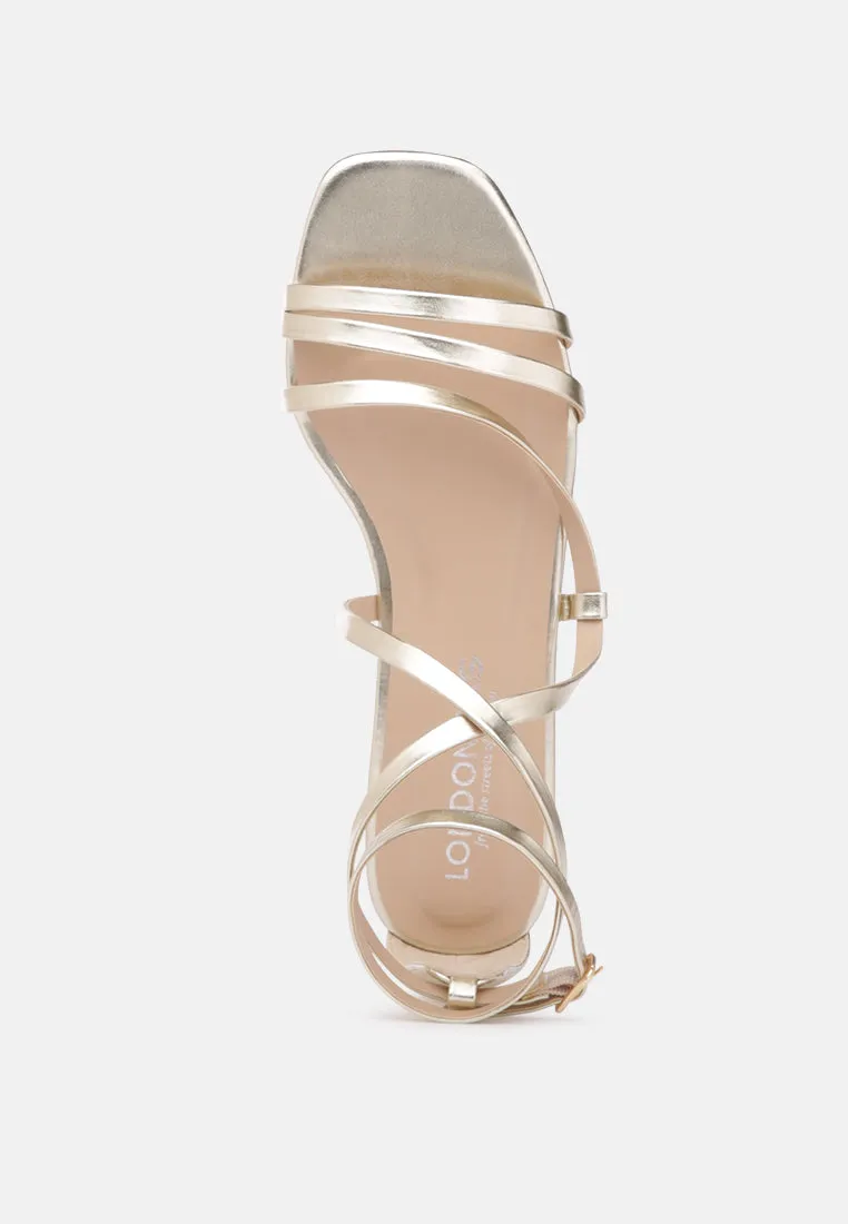 Zeynep Lace Up Strappy Flat Sandals